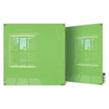 Dry Erase Board, Glass, 48 in, 48 in, No Frame Frame, Green, Gloss