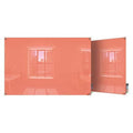 Dry Erase Board, Glass, 24 in, 36 in, No Frame Frame, Peach, Gloss