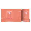 Dry Erase Board, Glass, 36 in, 48 in, No Frame Frame, Peach, Gloss