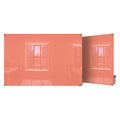 Dry Erase Board, Glass, 36 in, 48 in, No Frame Frame, Peach, Gloss