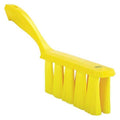 1 1/2 in W Bench Brush, Soft, 7 in L Handle, 6 1/2 in L Brush, Yellow, Plastic, 13 in L Overall
