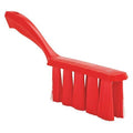 1 1/2 in W Bench Brush, Medium, 7 in L Handle, 6 1/2 in L Brush, Red, Plastic, 13 in L Overall