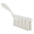 1 1/2 in W Bench Brush, Medium, 7 in L Handle, 6 1/2 in L Brush, White, Plastic, 13 in L Overall