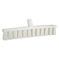 15 1/4 in Sweep Face Broom Head, Soft, Synthetic, White