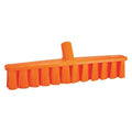 15 1/4 in Sweep Face Broom Head, Soft, Synthetic, Orange