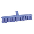 15 1/4 in Sweep Face Broom Head, Soft, Synthetic, Purple