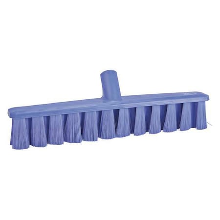 15 1/4 in Sweep Face Broom Head, Soft, Synthetic, Purple