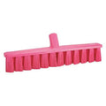 15 1/4 in Sweep Face Broom Head, Medium, Synthetic, Pink