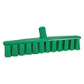 15 1/4 in Sweep Face Broom Head, Medium, Synthetic, Green