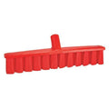 15 1/4 in Sweep Face Broom Head, Medium, Synthetic, Red