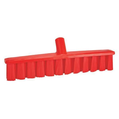 15 1/4 in Sweep Face Broom Head, Medium, Synthetic, Red