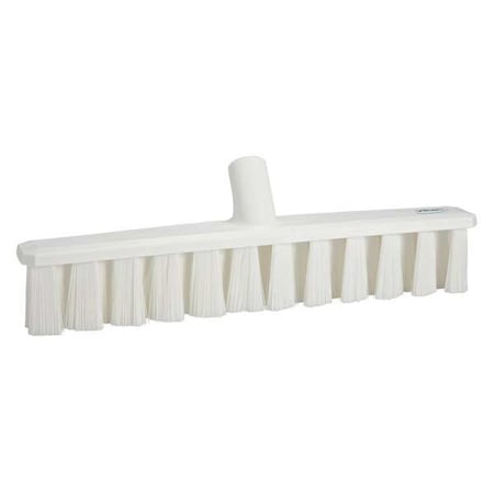 15 1/4 in Sweep Face Broom Head, Medium, Synthetic, White