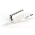 Sliding Door Lock, Bright Chrome, 1/4, 1/8, 3/16 For Door Thickness, Keyed Different Key Type