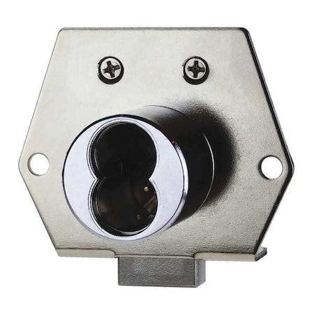 Drawer Dead Bolt, Key SFIC, Brushed Chrome