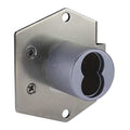 Cabinet Dead Latch with Interchangeable Core, Brushed Chrome, 1-1/16" For Door Thickness