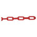 Plastic Chain, Red, 500 ft Length, Gloss