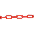 Plastic Chain, Traffic Orange, 500 ft Length, Gloss