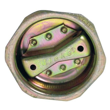 Drum Plug, Zinc Plated, Dia 2 In