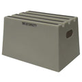 Box Step, 1 Steps, 500 lb Load Capacity, 11 3/4 in Overall Height, Plastic, Gray