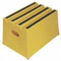 Box Step, 1 Steps, 500 lb Load Capacity, 11 3/4 in Overall Height, Plastic, Yellow