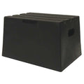 Box Step, 1 Steps, 500 lb Load Capacity, 11 1/2 in Overall Height, Plastic, Black