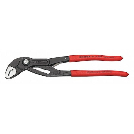 Cobra-matic 10" High-Tech Water Pump Pliers, Serrated, Push-Button, Spring Loaded