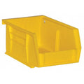 Hang & Stack Storage Bin, Copolymer Polypropylene, Yellow, 3 in H, 4-3/16 in W, 5-7/16 in L