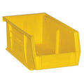 Hang & Stack Storage Bin, Copolymer Polypropylene, Yellow, 3 in H, 4-3/16 in W, 7-7/16 in L