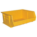 Hang & Stack Storage Bin, Copolymer Polypropylene, Yellow, 7 in H, 16-3/4 in W, 14-5/8 in L