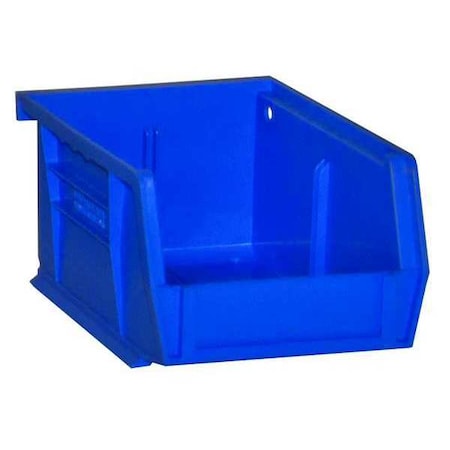 Hang & Stack Storage Bin, Copolymer Polypropylene, Blue, 3 in H, 4-3/16 in W, 5-7/16 in L