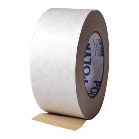 Carpet Mounting Tape, 2 in W, 36 yd L, 13 mil, Cloth, Double-Sided