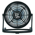 3-1/2" Blade Dia Table & Floor Fan, Non-Oscillating, 1 Speeds, 5VDC, Black