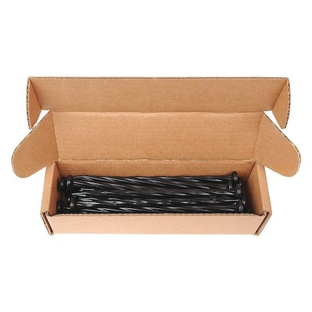 Anchor Spike, Plastic, 8in., Black, PK24