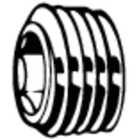 Socket Spoke Screw Plug, 10 mm Dia, Steel Plain, 50 PK