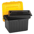 AttachedLidTote, 23.625inL, 19inW, Black