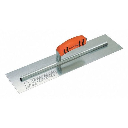 Square End Trowel, 10inL, 3inW, CarbonSteel