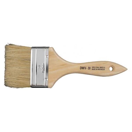 3" Chip Firm, Hog Hair Bristle, Paint Brush, Wood Handle