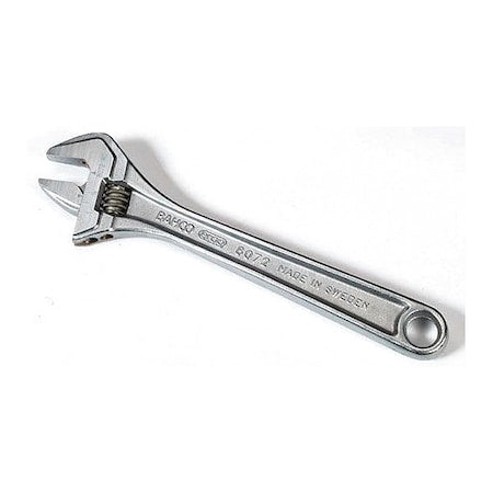 Bahco Adj. Wrench, 8", 1" Cap., Chrome