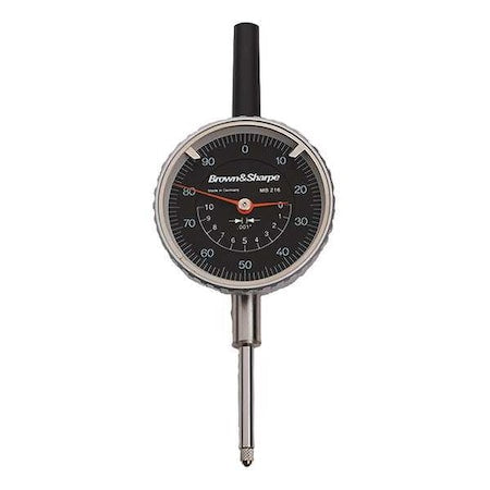 Dial Indicator, 0 to 1 In, 0-100
