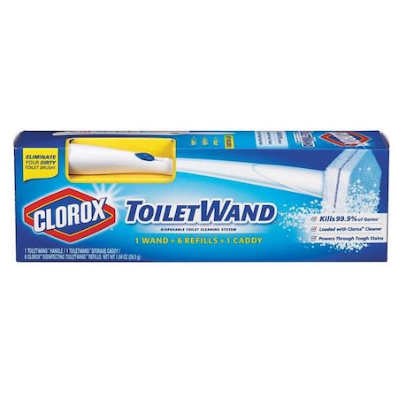 Toilet Wand Disposable Kit, 1lb, Box, PK6