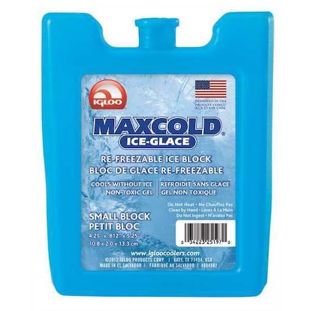 Reusable Ice Block, 5-1/4x3/4x4-1/4 in.