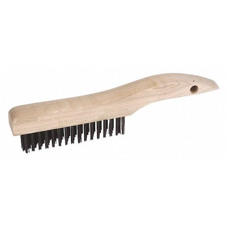 5/8 in W Scratch Brush, 5 in L Handle, 1 3/16 in L Brush, Hardwood, 10 in L Overall
