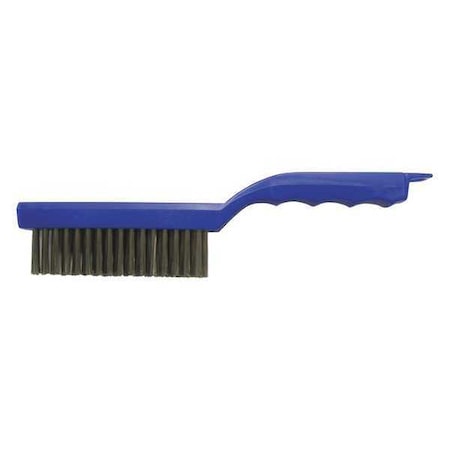 Hand Wire Scratch Brush .012 SS Fill 4x16 Rows Plastic Block