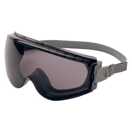 Safety Goggles, Gray Lens, Hydroshield Anti-Fog, Indirect Vent, Elastomer Frame, Uvex Stealth Series