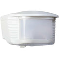 Motion Sensor, 180 Degree, 70 ft, Wht, 3in L
