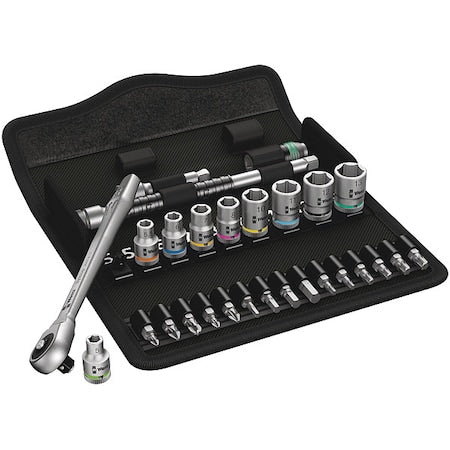 1/4" Drive Ratchet Set Torx(R), Metric 28 Pieces 5 mm to 13 mm , Chrome
