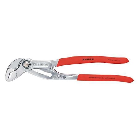 12 in V-Jaw Tongue and Groove Plier Serrated, Plastic Grip