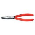 6-1/4" Flat Nose Pliers, Plastic Grip