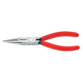 6 1/4 in Long Nose Plier, Side Cutter Plastic Coated Handle