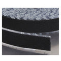 Reclosable Fastener, Acrylic Adhesive, 75 ft, 1-1/2 in W, Black